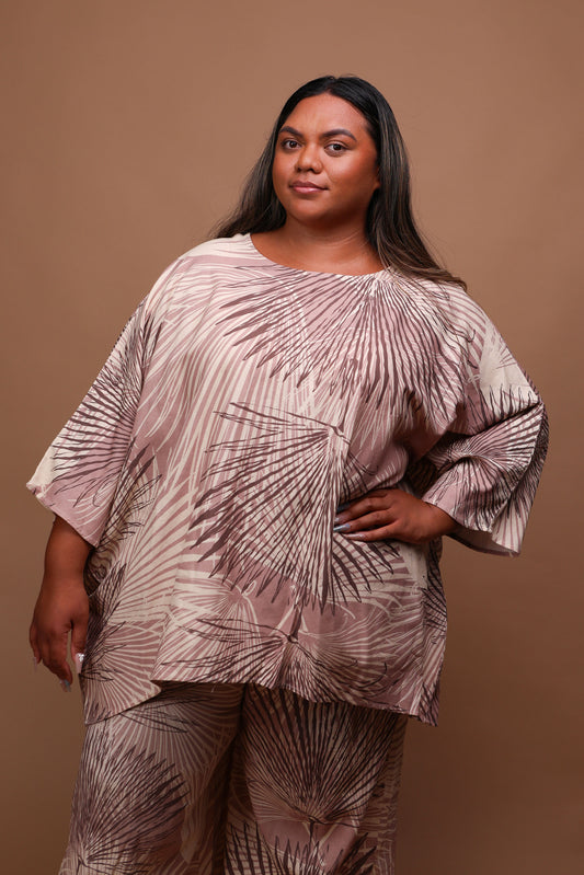 Makuahine Blouse | Loulu Palm Grey