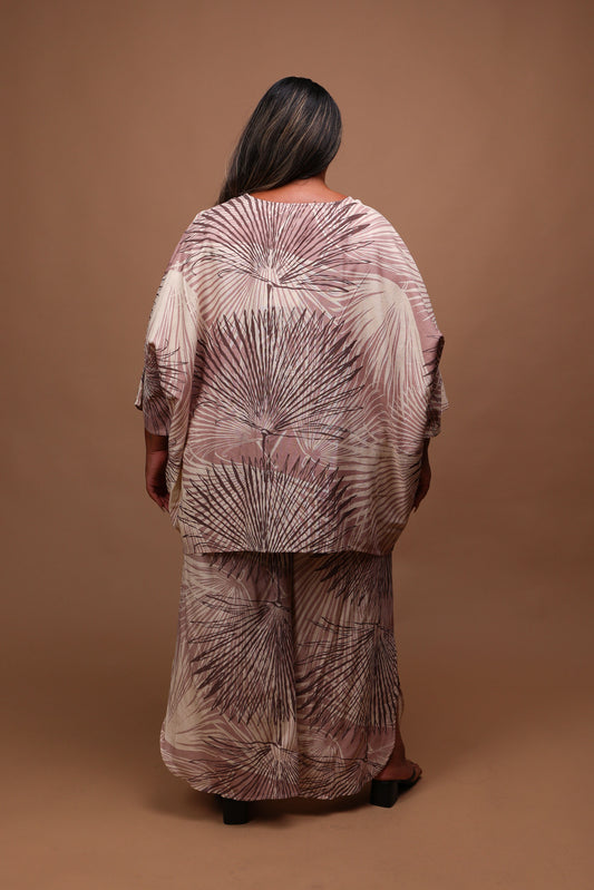 Smocked Palazzo Pant | Loulu Palm Grey