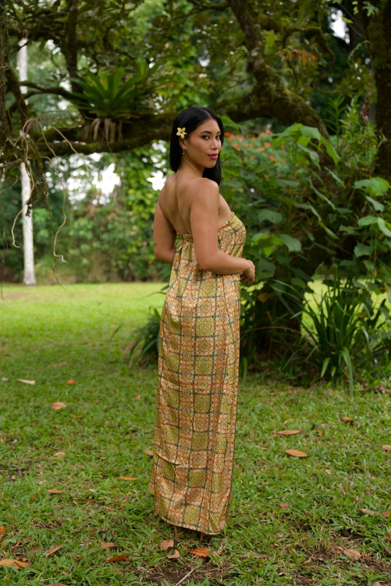 Wahine Slip Dress | Palaka Quilt Pineapple – LexBreezy Hawaii