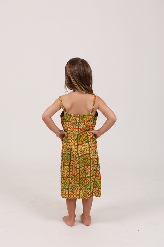 Keiki Tita Dress | Palaka Quilt Pineapple