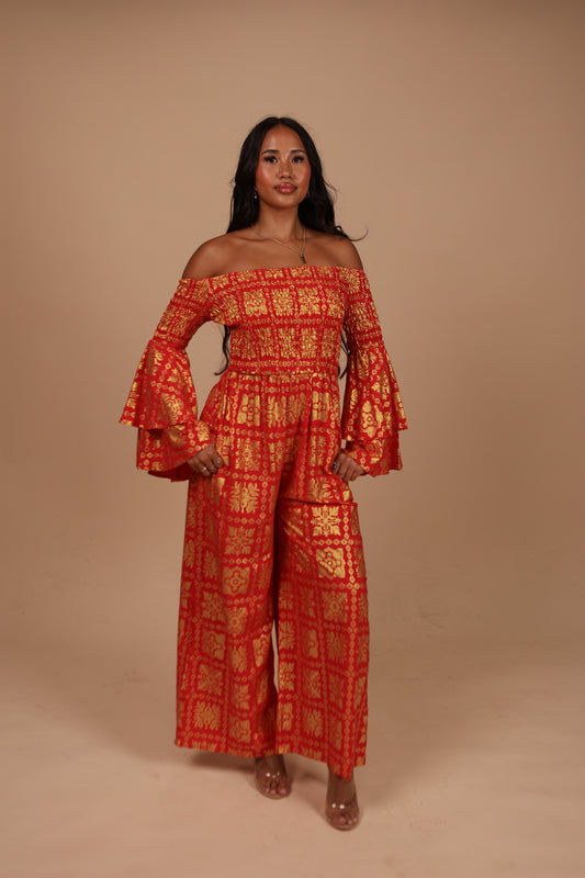 Keani Long Jumper | Metallic Quilt (KALA MAI)