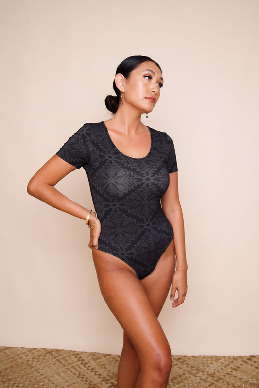 Kana Bodysuit | Quilt Black