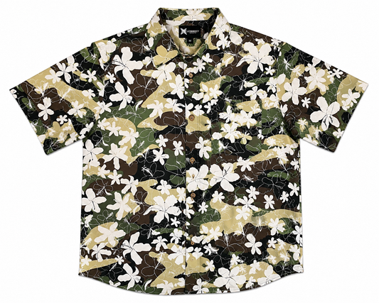 Men's Camo Shirt | Hibiscus Camouflage LBH x HONORS