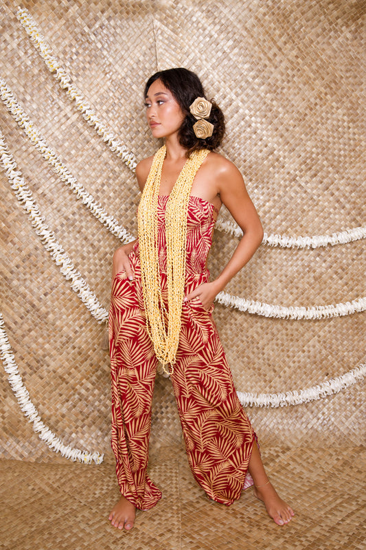 Kamaile Jumper | Lauhala Foliage Red (KALA MAI)