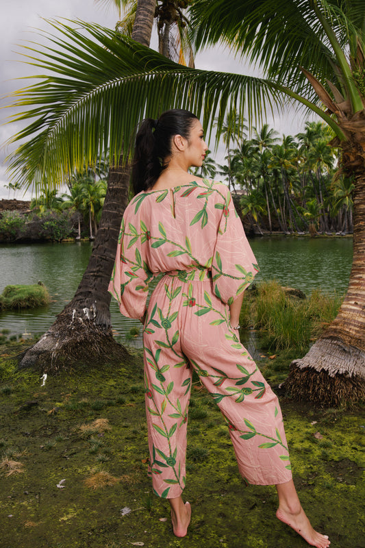 Kaimana Long Jumper | Hilo Ti Leaf Rose (Kala Mai)