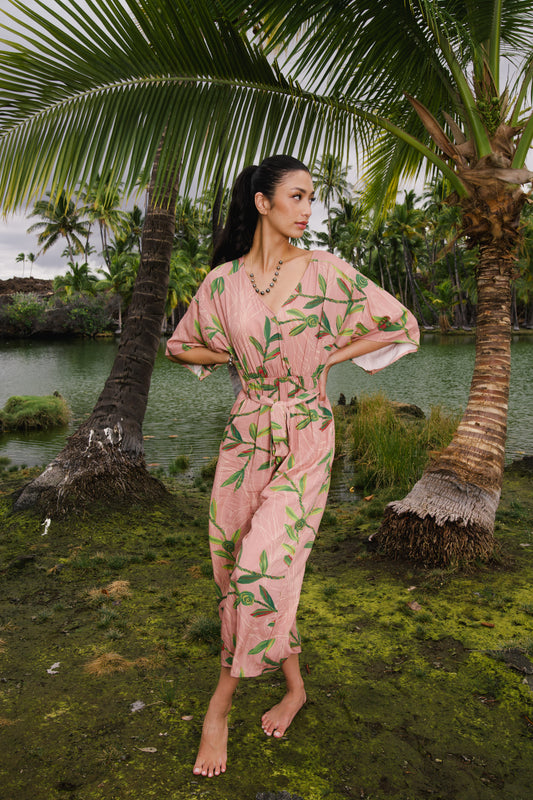 Kaimana Long Jumper | Hilo Ti Leaf Rose (Kala Mai)