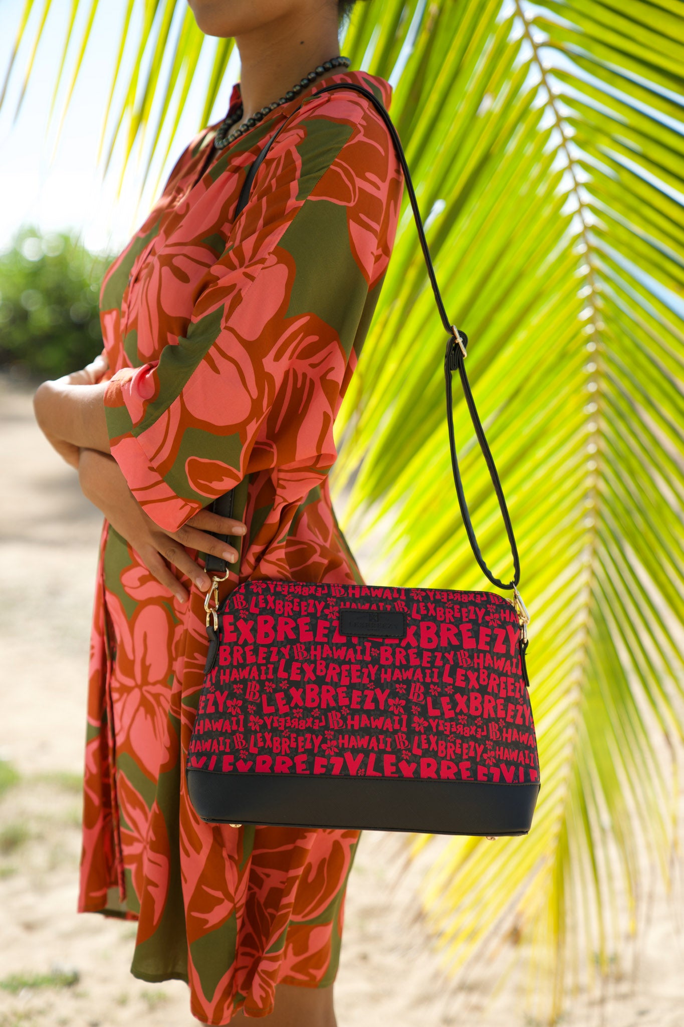Crossbody 'Eke Bag in Embossed Puakenikeni | Women's Accessories