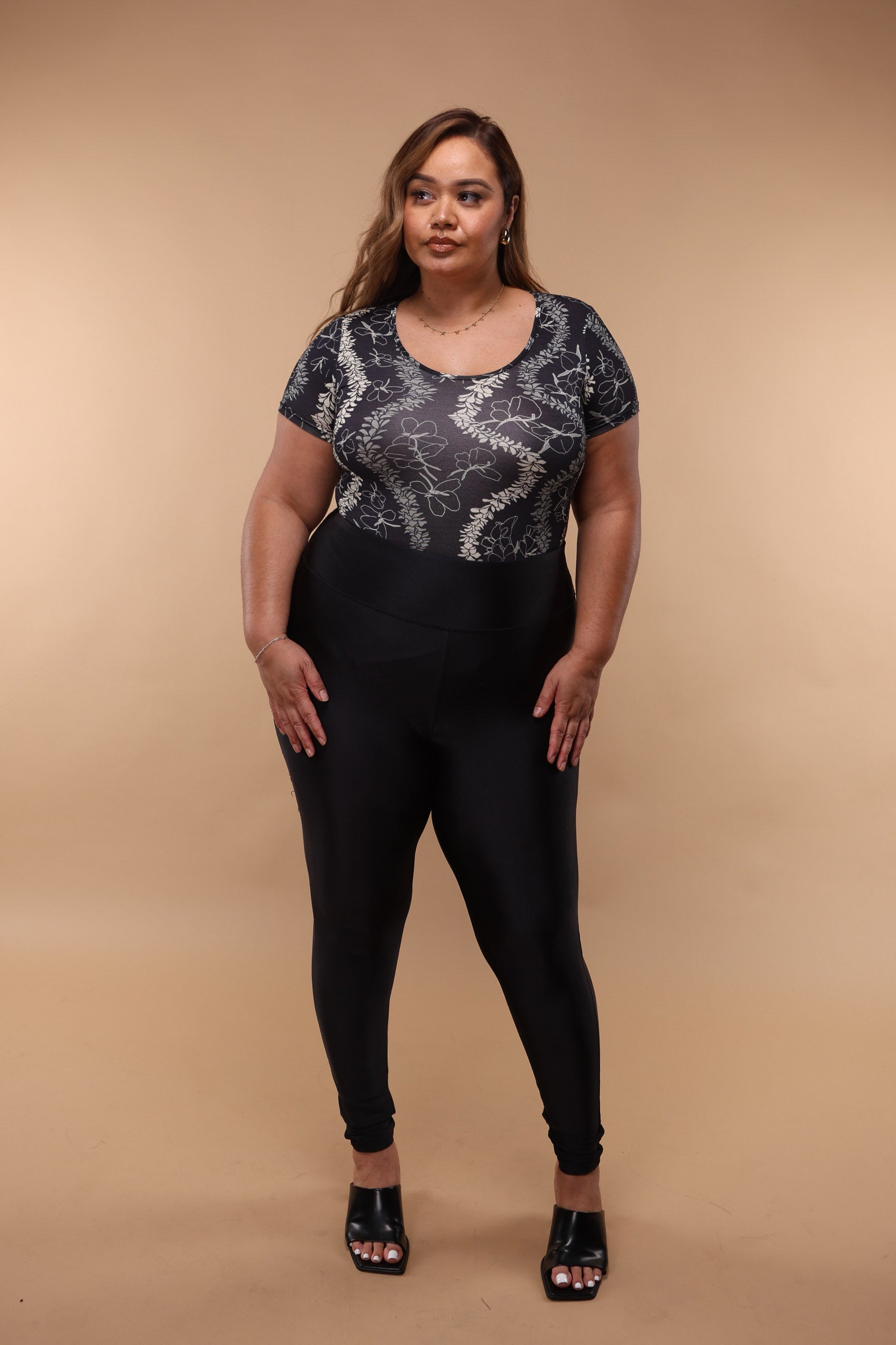 Mesh Crop Top, black | Ulla Popken