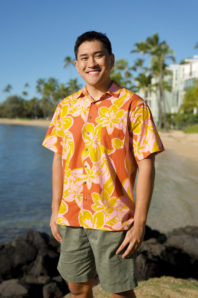Pua Aloha Sleeveless Blouse Inverted Pleat Top V-Neck main image 1