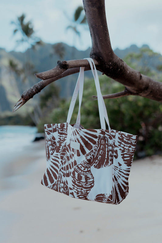 Handmade Bag with Hand Painted Bird of Paradise