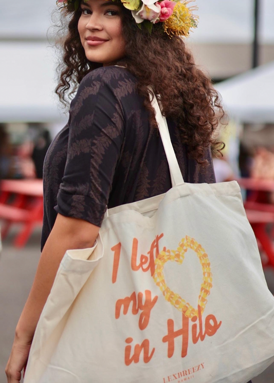 "I Left My Heart in Hilo" Tote